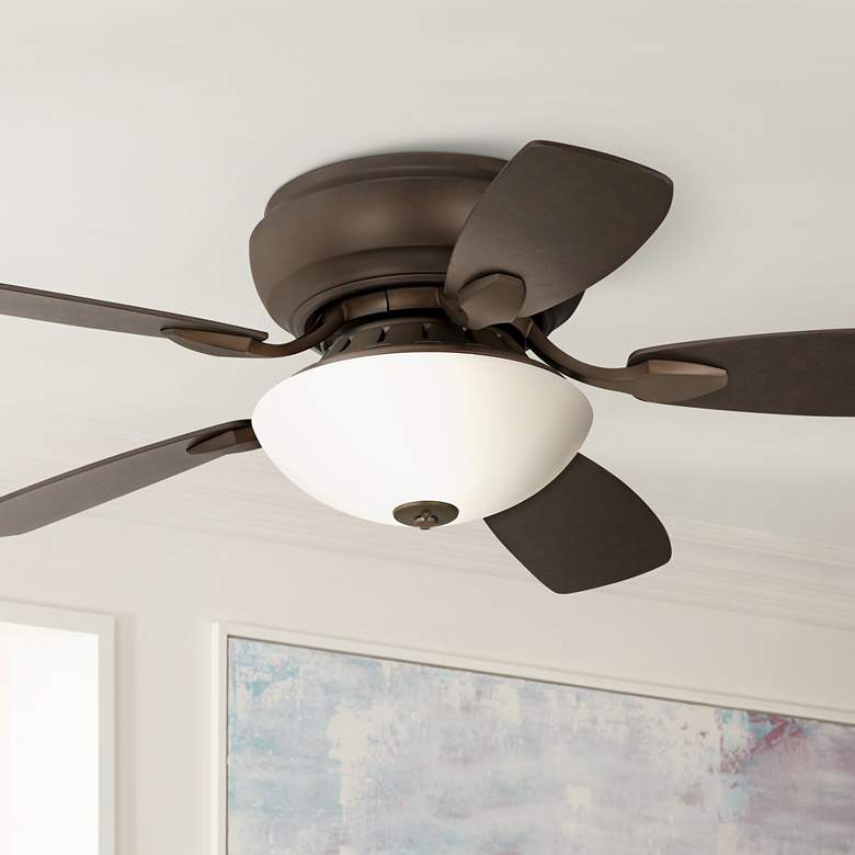 Image 1 44" Casa Habitat™ Oil-Rubbed Bronze Hugger Ceiling Fan