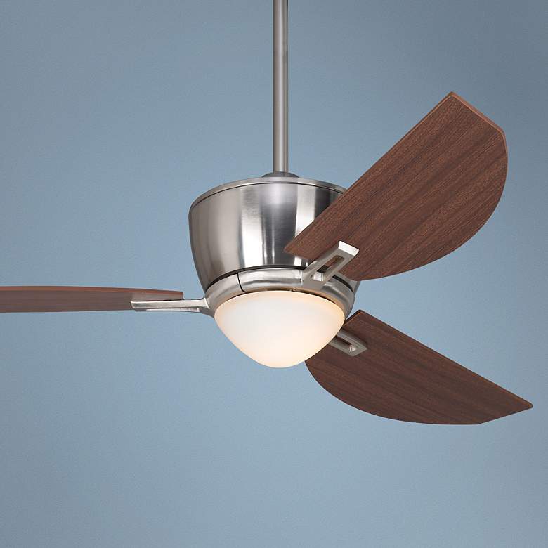 Image 1 44 inch Casa Vieja Escort &#8482; Brushed Nickel Ceiling Fan