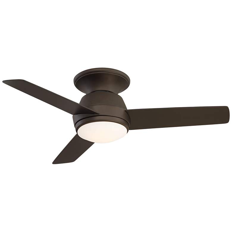 Image 2 44" Casa Vieja Marbella Breeze Bronze LED Hugger Fan with Remote