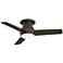 44" Casa Vieja Marbella Breeze Bronze LED Hugger Fan with Remote