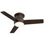 6_44" Casa Vieja Marbella Breeze Bronze LED Hugger Fan with Remote more views