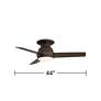 7_44" Casa Vieja Marbella Breeze Bronze LED Hugger Fan with Remote more views