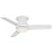 44" Casa Vieja Marbella Breeze White LED Hugger Fan with Remote