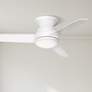2_44" Casa Vieja Marbella Breeze White LED Hugger Fan with Remote
