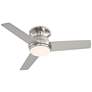 6_44" Casa Vieja Marbella Nickel LED Hugger Ceiling Fan with Remote more views