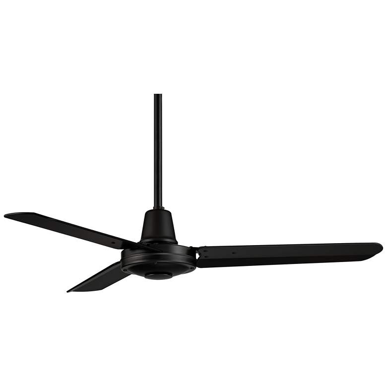 Image 5 44" Casa Vieja Plaza DC Matte Black Damp Rated Ceiling Fan with Remote more views