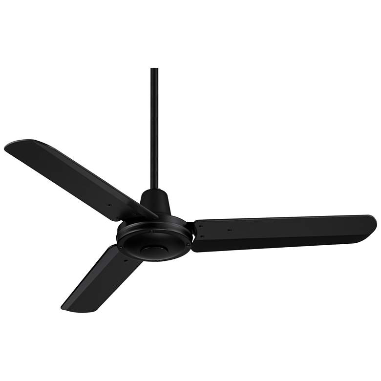 Image 6 44" Casa Vieja Plaza DC Matte Black Damp Rated Ceiling Fan with Remote more views