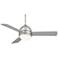 44" Casa Vieja® Trifecta Brushed Nickel Ceiling Fan