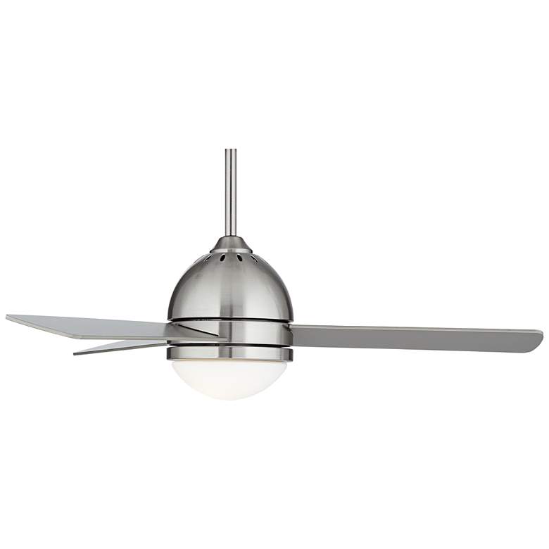 44&quot; Casa Vieja Trifecta Brushed Nickel LED Ceiling Fan with Remote more views