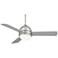 44" Casa Vieja® Trifecta Brushed Nickel LED Ceiling Fan