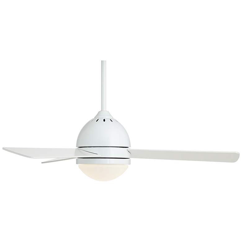 44&quot; Casa Vieja Trifecta White LED Modern Ceiling Fan with Remote more views
