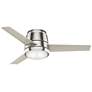 2_44" Casablanca Commodus Nickel LED Hugger Fan with Wall Control