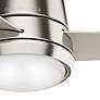 3_44" Casablanca Commodus Nickel LED Hugger Fan with Wall Control more views
