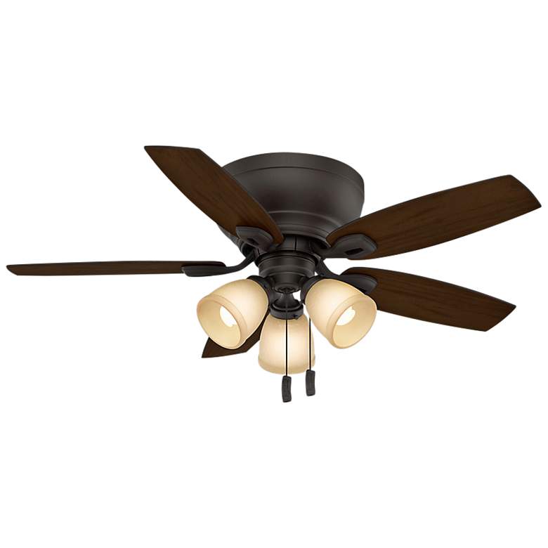 Image 3 44" Casablanca Durant Bronze LED Hugger Ceiling Fan with Pull Chain more views