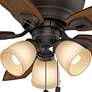 5_44" Casablanca Durant Bronze LED Hugger Ceiling Fan with Pull Chain more views