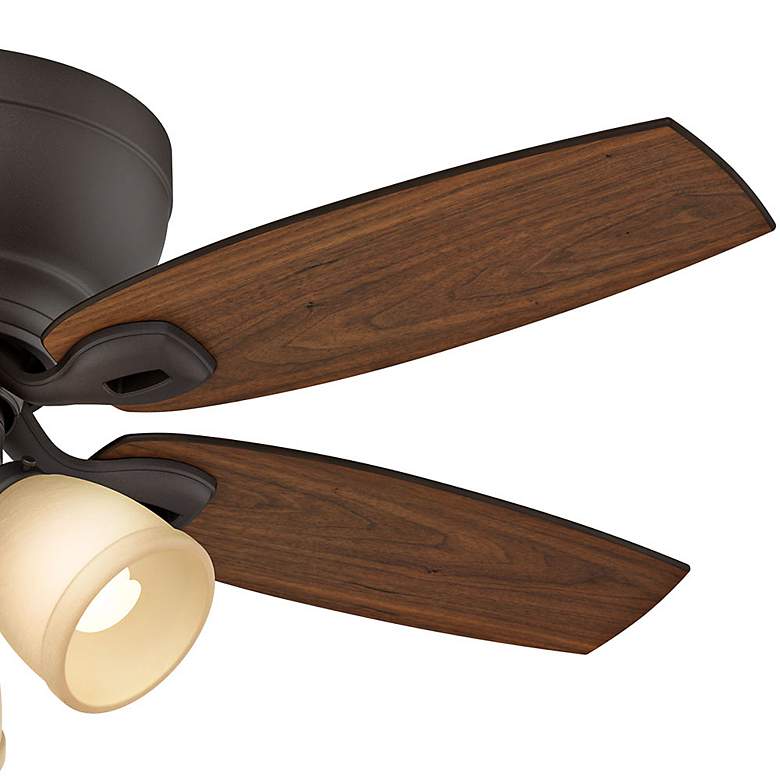 Image 6 44" Casablanca Durant Bronze LED Hugger Ceiling Fan with Pull Chain more views