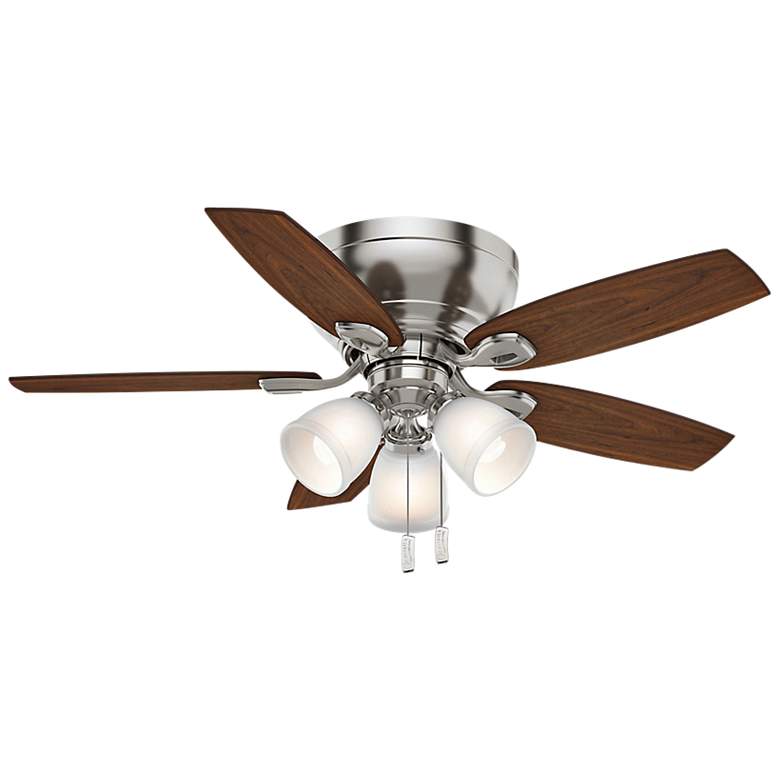 Image 2 44" Casablanca Durant Brushed Nickel LED Pull Chain Hugger Ceiling Fan