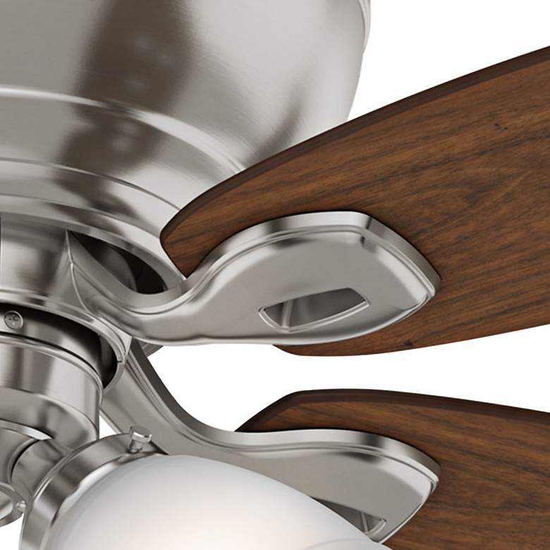 Image 4 44" Casablanca Durant Brushed Nickel LED Pull Chain Hugger Ceiling Fan more views