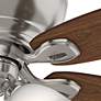 4_44" Casablanca Durant Brushed Nickel LED Pull Chain Hugger Ceiling Fan more views
