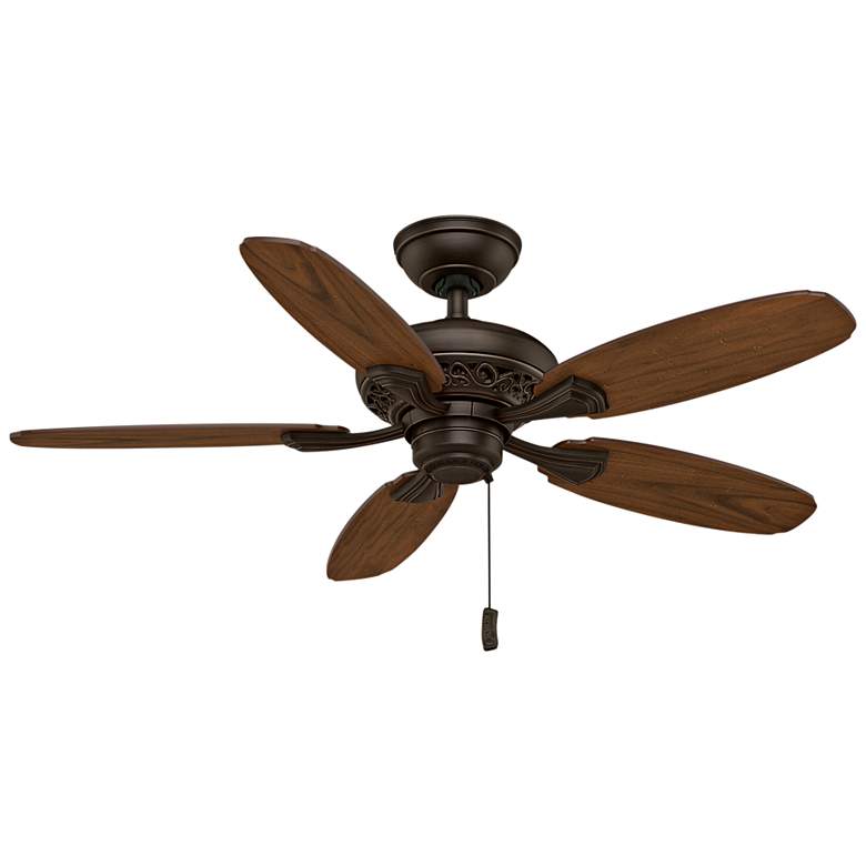 Image 1 44 inch Casablanca Fordham Brushed Cocoa Ceiling Fan with Pull Chain