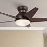 44" Casablanca Isotope Cocoa LED Hugger Ceiling Fan with Wall Control
