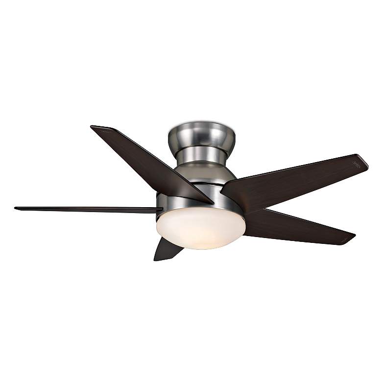 44&quot; Casablanca Isotope Nickel Hugger Ceiling Fan with Wall Control