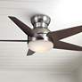 44" Casablanca Isotope Nickel Hugger Ceiling Fan with Wall Control