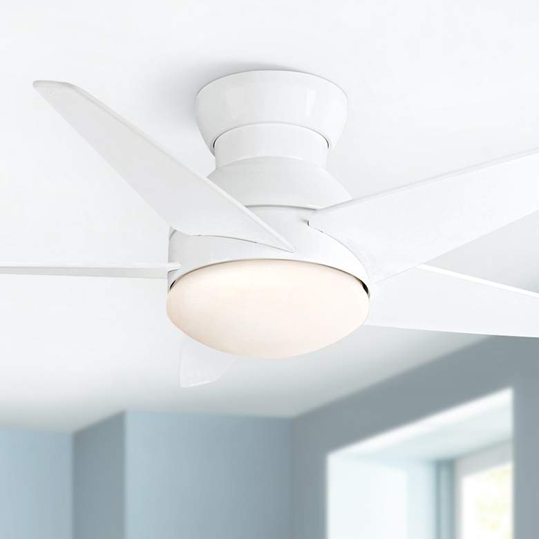 Image 1 44" Casablanca Isotope Snow White Hugger Ceiling Fan