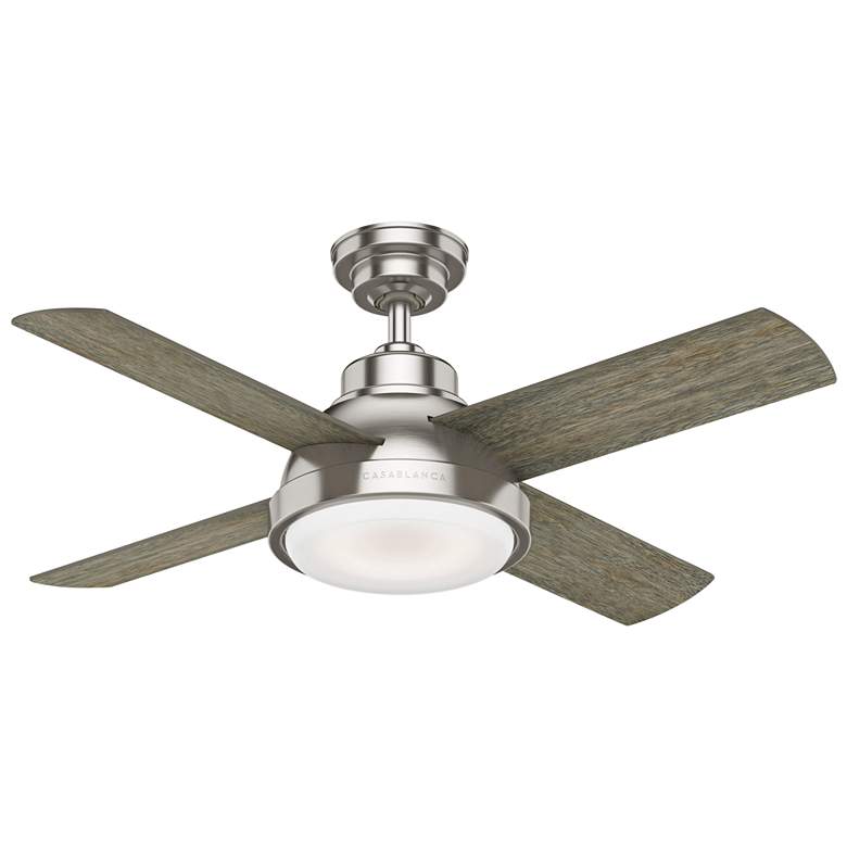 Image 3 44 inch Casablanca Levitt Brushed Nickel LED Ceiling Fan with Wall Control more views