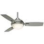 44" Casablanca Verse Indoor/Outdoor Brushed Nickel LED Ceiling Fan