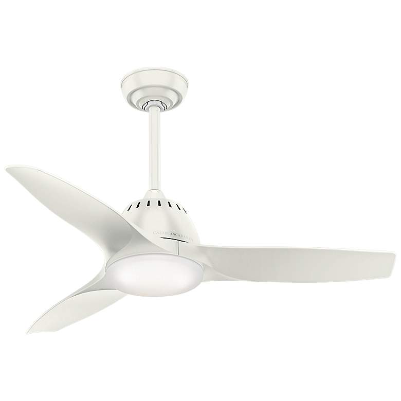 44 inch Casablanca Wisp Fresh White LED Ceiling Fan with Remote Control