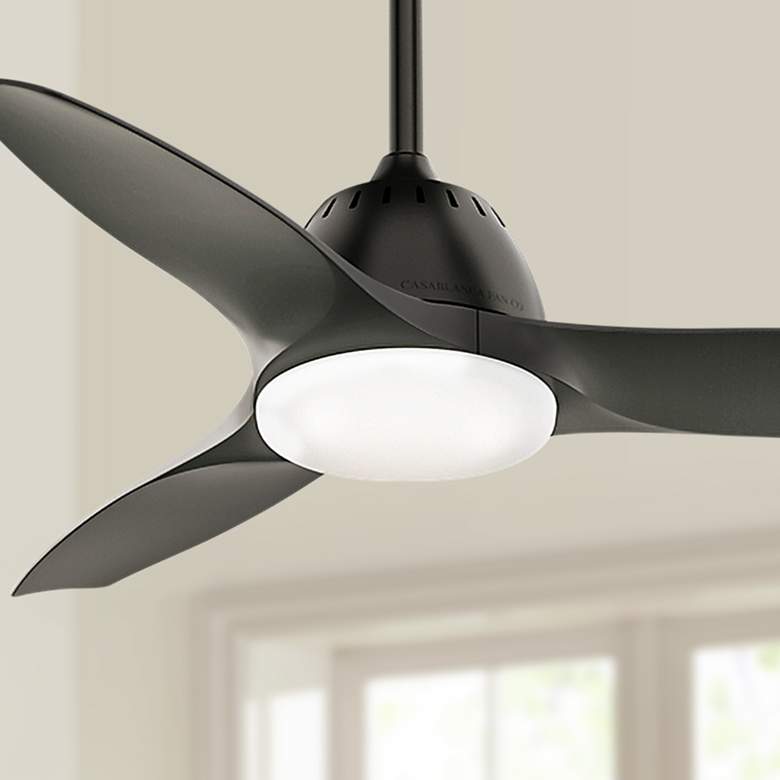 Image 1 44" Casablanca Wisp Noble Bronze LED Ceiling Fan with Remote Control