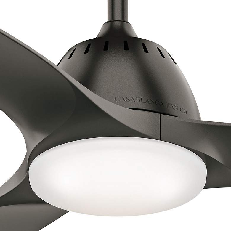 Image 5 44" Casablanca Wisp Noble Bronze LED Ceiling Fan with Remote Control more views