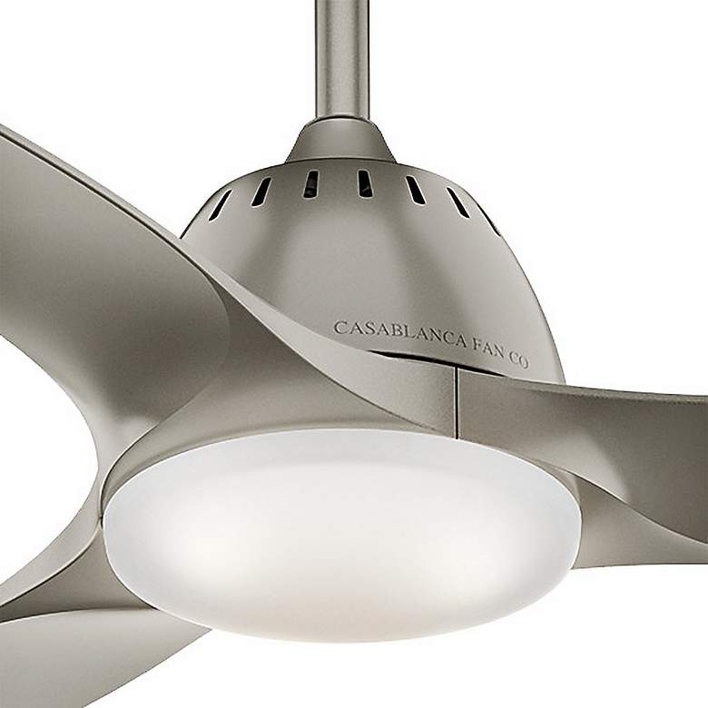 Image 4 44 inch Casablanca Wisp Painted Pewter LED Ceiling Fan with Remote Control more views