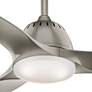 44" Casablanca Wisp Painted Pewter LED Ceiling Fan with Remote Control