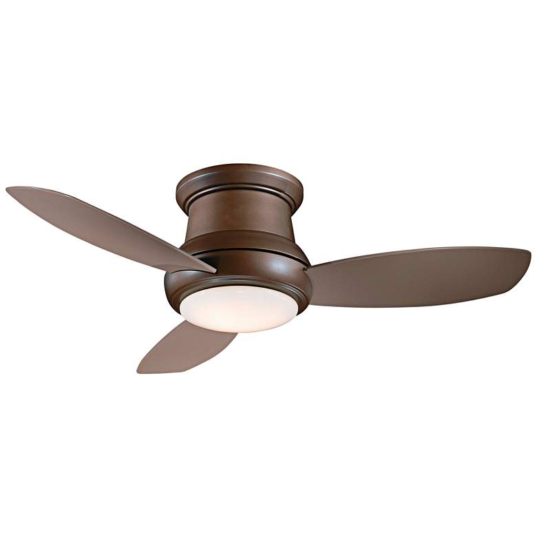 Image 2 44" Concept II Bronze Flushmount LED Ceiling Fan with Remote Control
