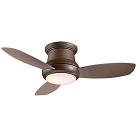 Image2 of 44" Concept II Bronze Flushmount LED Ceiling Fan with Remote Control