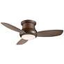 44" Concept II Bronze Flushmount LED Ceiling Fan with Remote Control