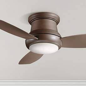 Image1 of 44" Concept II Bronze Flushmount LED Ceiling Fan with Remote Control