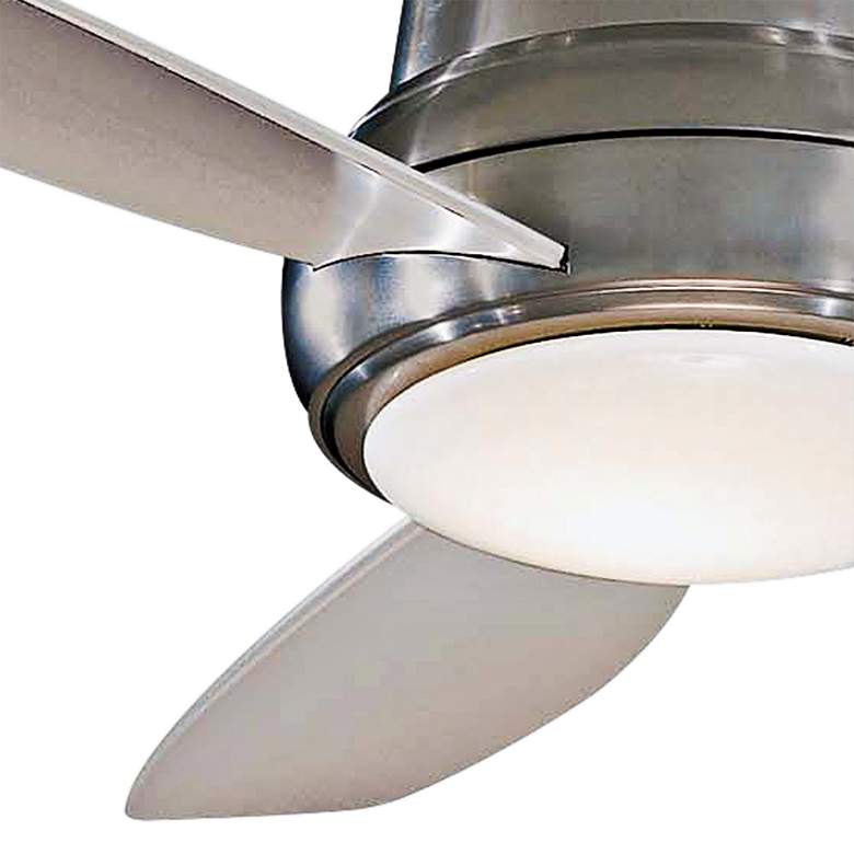 Image 3 44" Concept II Brushed Steel Flushmount LED Ceiling Fan with Remote more views