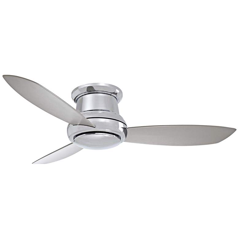 Image 2 44 inch Concept II Polished Nickel Flushmount LED Ceiling Fan with Remote