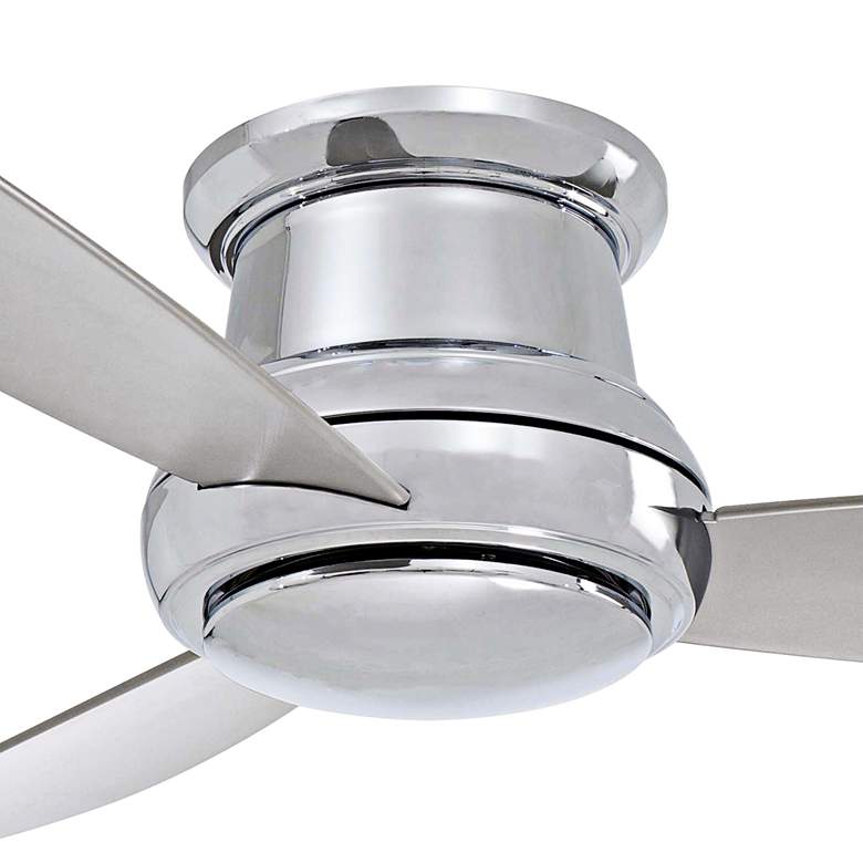 Image 3 44 inch Concept II Polished Nickel Flushmount LED Ceiling Fan with Remote more views