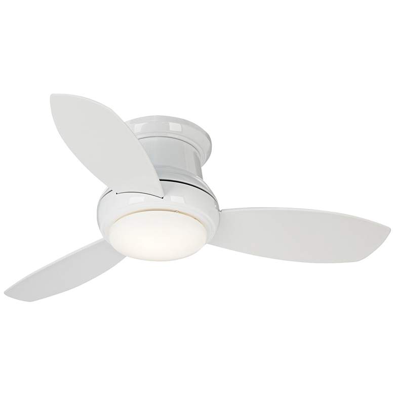 Image 2 44 inch Concept II White Flushmount LED Ceiling Fan with Remote Control