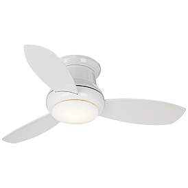 Image2 of 44" Concept II White Flushmount LED Ceiling Fan with Remote Control