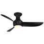2_44" Corona Matte Black 3500K LED Smart Ceiling Fan