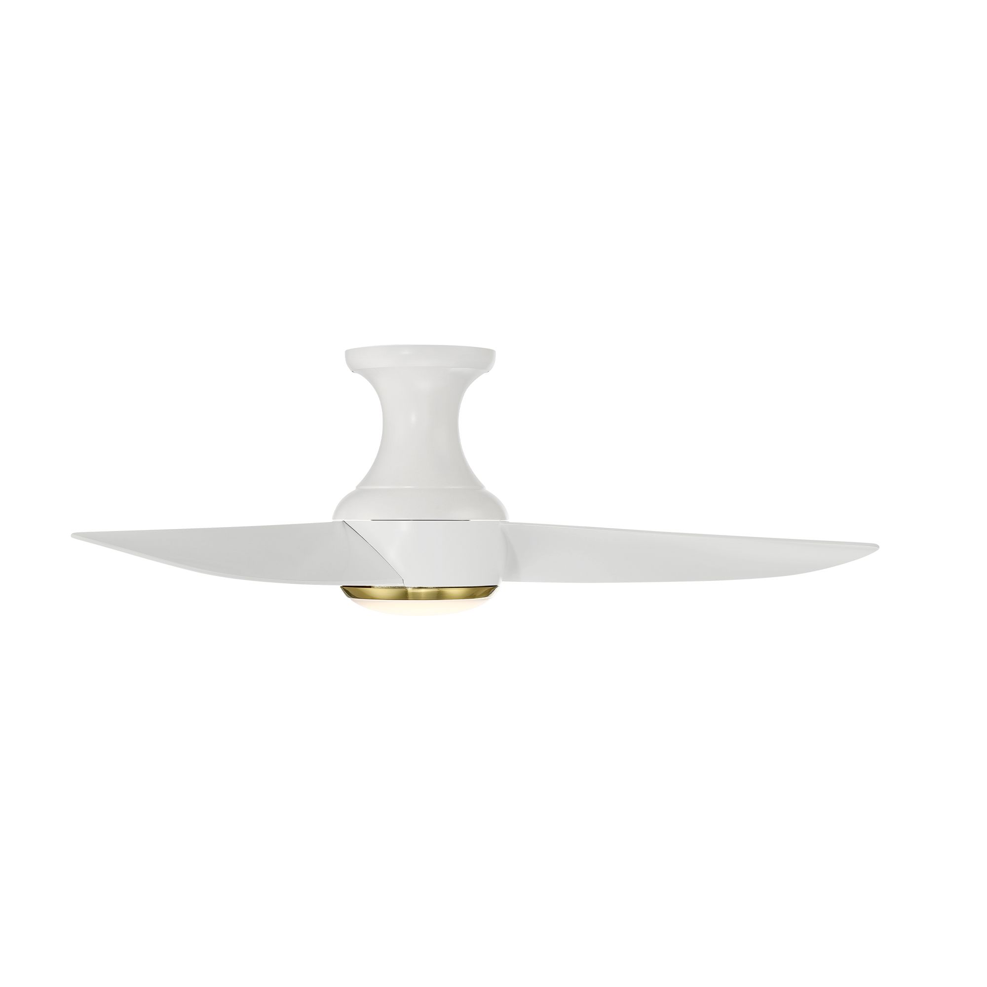 Image 2 44" Corona Matte White 3500K LED Smart Ceiling Fan - Made to Order more views
