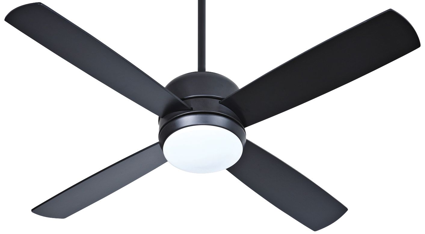 44" Craftmade Montreal Flat Black Ceiling Fan
