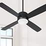 44" Craftmade Montreal Flat Black LED Modern Ceiling Fan with Remote