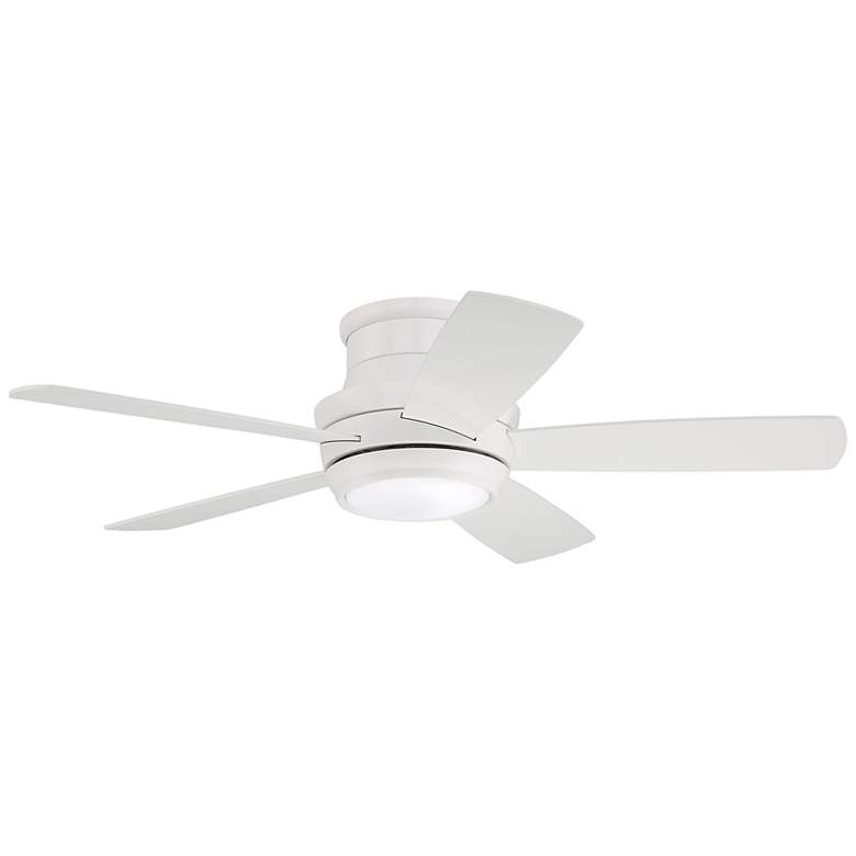 Image 2 44" Craftmade Tempo White Finish LED Hugger Ceiling Fan with Remote