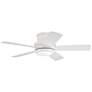 2_44" Craftmade Tempo White Finish LED Hugger Ceiling Fan with Remote